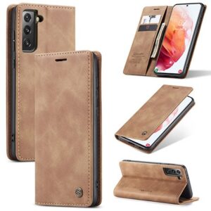 Samsung S21 Plus CaseMe Leather Flip Cover