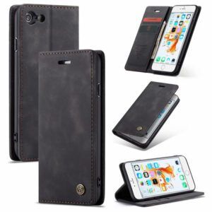 iPhone 6/7/8 & iPhone 6Plus/7Plus/8Plus CaseMe Retro Matte Soft Flip Leather Wallet Case
