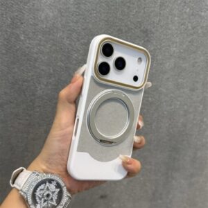MagRing PU Leather Soft Touch Magnetic Stand Case for iPhone 17 Pro Max